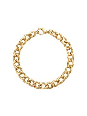 3/$20 NIP | Gold Polished Oval Link Fashion Statement Bracelet 8"